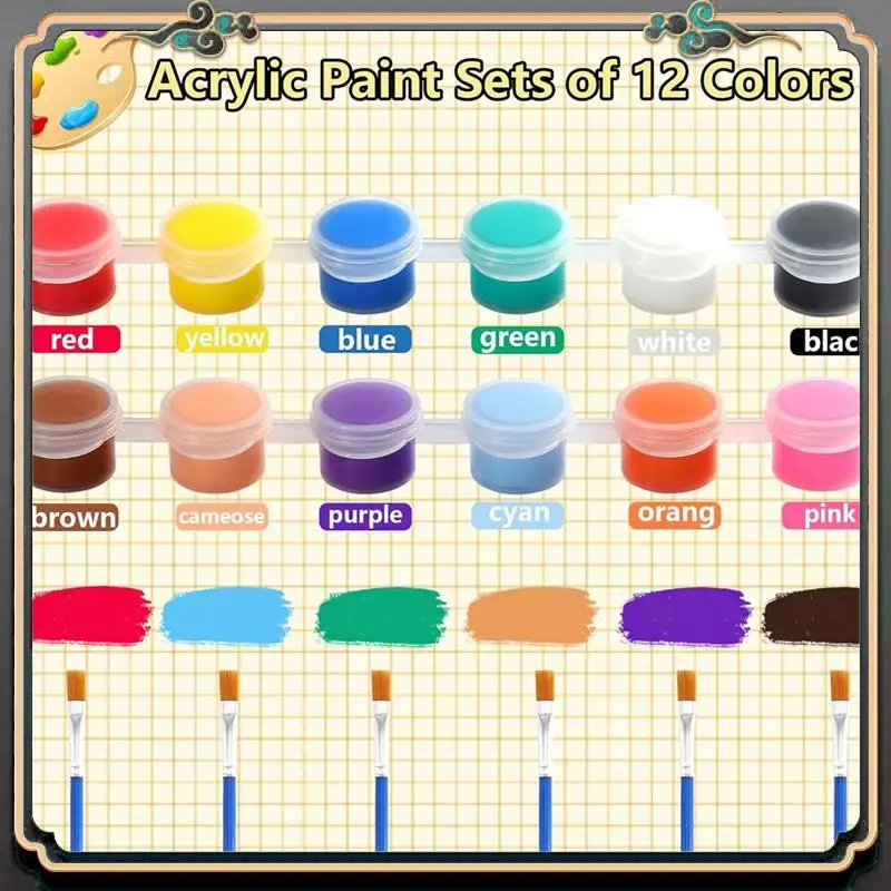 Reliable-Mini Acrylic Paint Set,Acrylic Paint Strips For Kids & Adults,Kids Paint Set For Home Partyfavors
Reliable-Mini Acrylic Paint Set,Acrylic Paint Strips For Kids & Adults,Kids Paint Set For Home Partyfavors