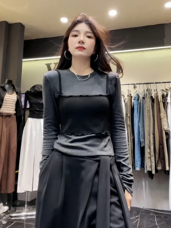 plus Size round Ne Long Sve Knitted Base irt Slimming Effect Casual Sle Autumn New Arrival Underwear Top for Women
plus Size round Ne Long Sve Knitted Base irt Slimming Effect Casual Sle Autumn New Arrival Underwear Top for Women