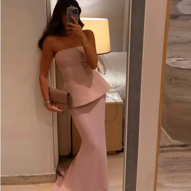 Элегантные шифоновые платья для выпускного вечера по индивидуальному заказу, вечерние платья длиной до пола, вечерние платья без бретелек на молнии
Элегантные шифоновые платья для выпускного вечера по индивидуальному заказу, вечерние платья длиной до пола, вечерние платья без бретелек на молнии