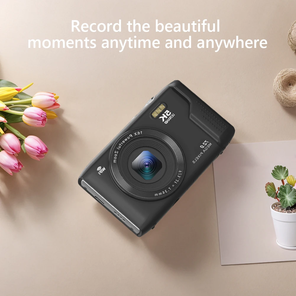 Цифровая камера 5K для видеоблогов, 16-кратный зум для подростков, взрослых, начинающих, многофункциональная, компактная, Wi-Fi, подходит для студентов видеоблогов
Цифровая камера 5K для видеоблогов, 16-кратный зум для подростков, взрослых, начинающих, многофункциональная, компактная, Wi-Fi, подходит для студентов видеоблогов