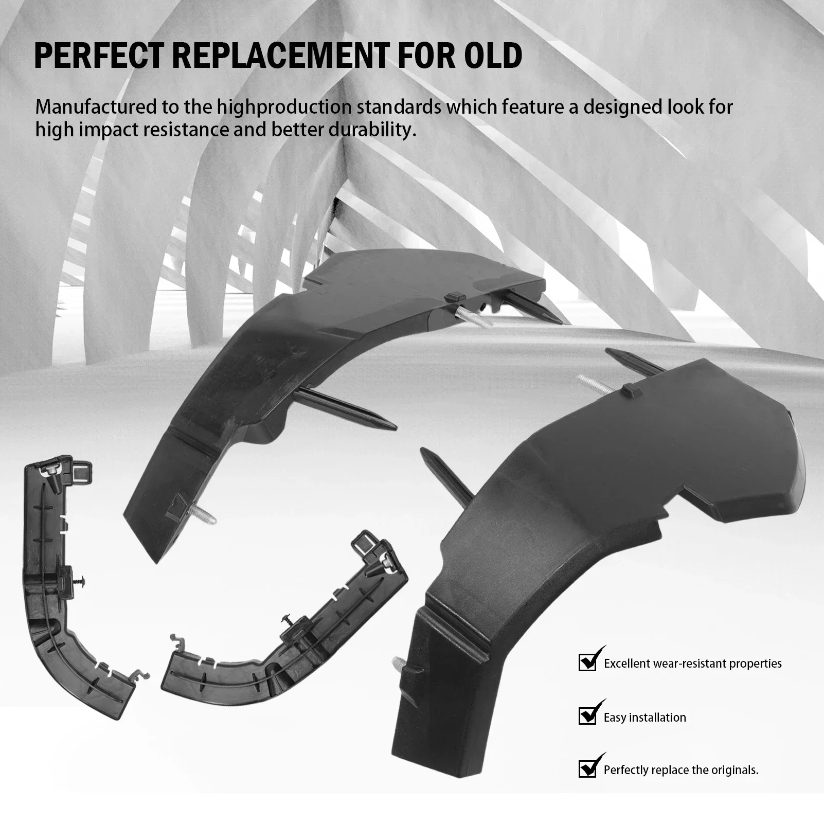 4 PCS Front Bumper Bracket Cover&Brackets 68024343AD for Dodge Challenger 2015-2021 68375013AA 68259546AA 68024342AD
4 PCS Front Bumper Bracket Cover&Brackets 68024343AD for Dodge Challenger 2015-2021 68375013AA 68259546AA 68024342AD
