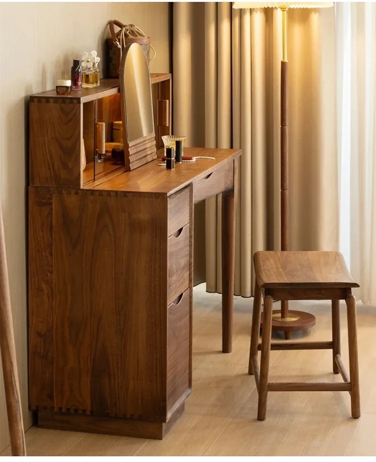 North American Black Walnut Solid Wood Dresser Bedroom Household Multifunctional Makeup Table Storage Cabinet
North American Black Walnut Solid Wood Dresser Bedroom Household Multifunctional Makeup Table Storage Cabinet