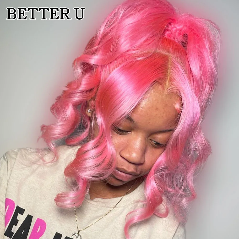 Bright Pink Human Hair 13X6 Lace Front Pre-Stretched Wig Transparent Lace Front Wig 13x4 High Gloss Body Wave Wig 250 Density
Bright Pink Human Hair 13X6 Lace Front Pre-Stretched Wig Transparent Lace Front Wig 13x4 High Gloss Body Wave Wig 250 Density