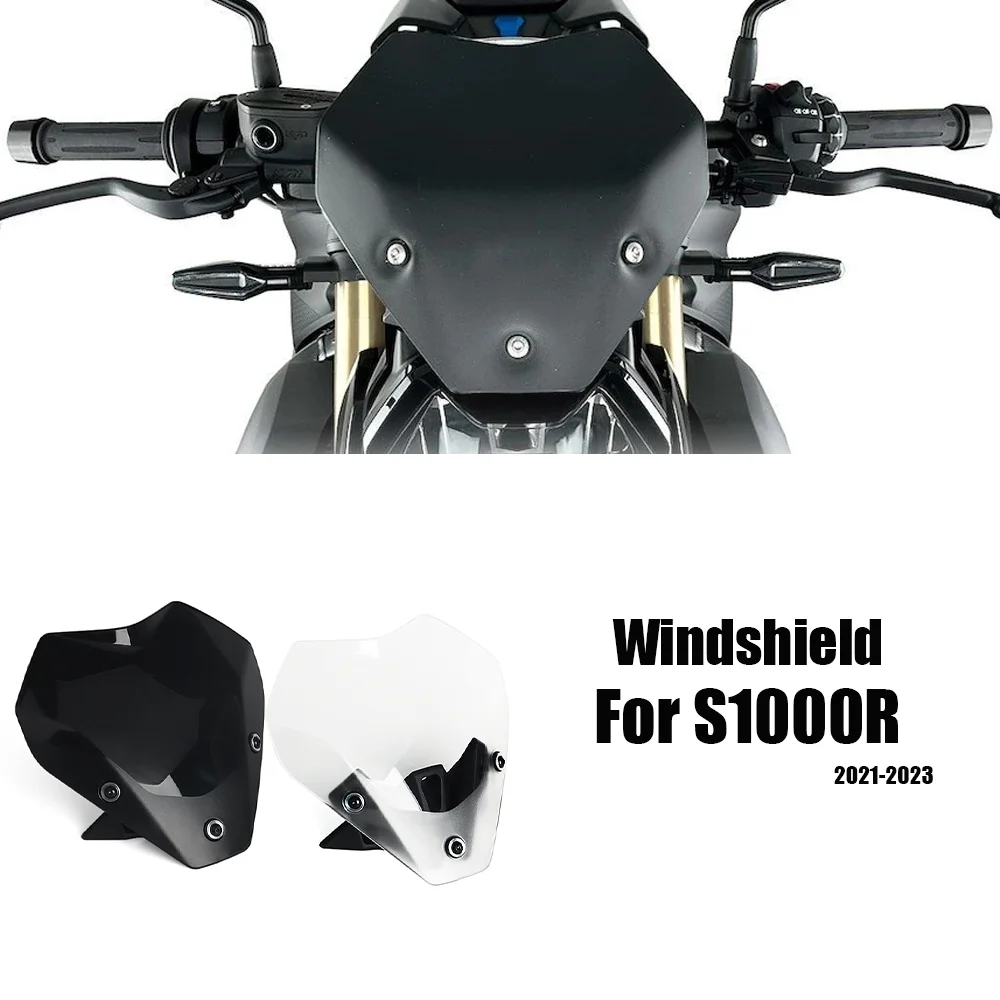 S1000R Accessories Front Windshield WindScreen Fairing Wind Deflector Black Transparent For BMW S1000 R S 1000 R 2021-2023
S1000R Accessories Front Windshield WindScreen Fairing Wind Deflector Black Transparent For BMW S1000 R S 1000 R 2021-2023