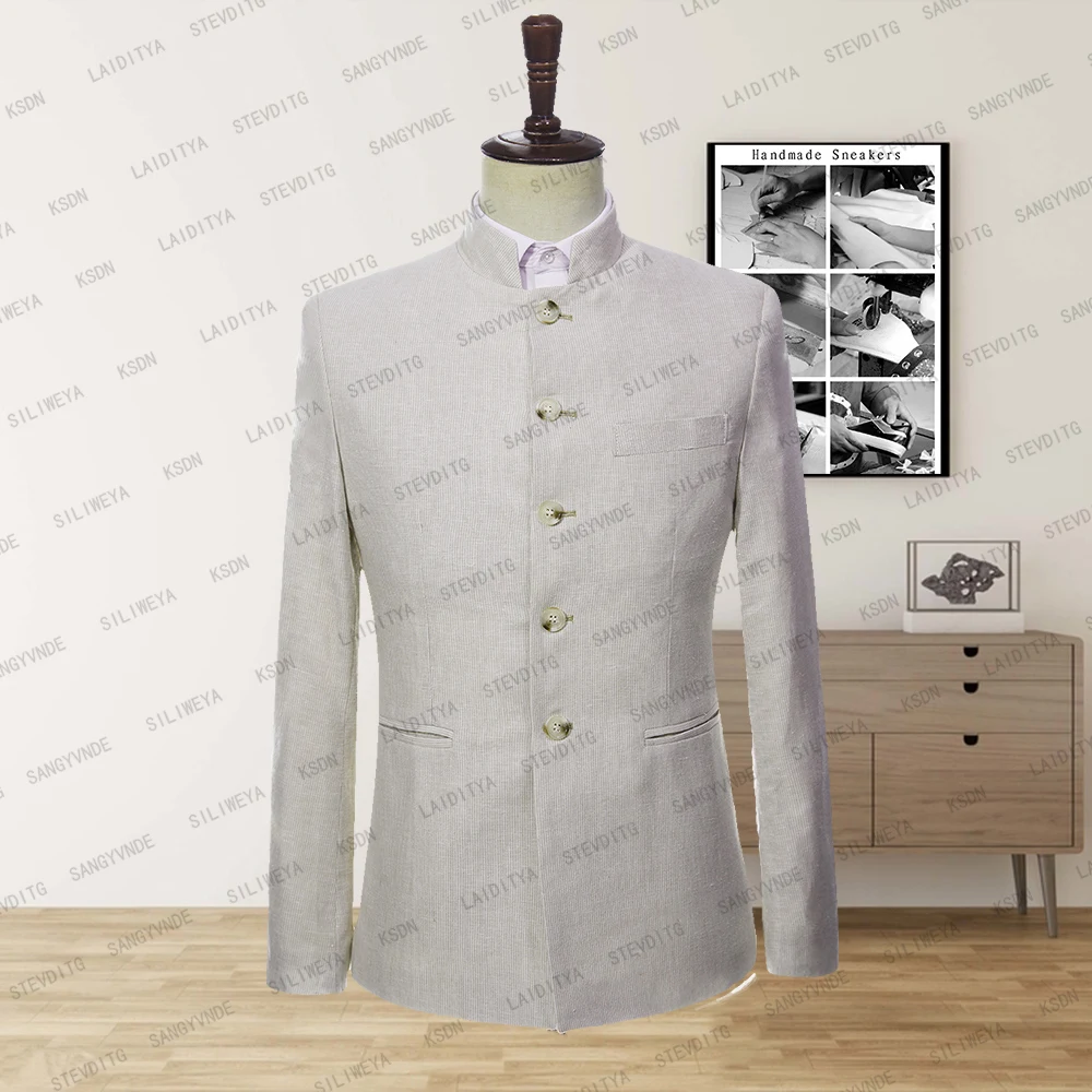 Men's Wedding New 2023 Summer Business Formal Khaki Suit Stand Collar Classic Single Breasted Elastic One Piece Slim Fit Coat
Men's Wedding New 2023 Summer Business Formal Khaki Suit Stand Collar Classic Single Breasted Elastic One Piece Slim Fit Coat