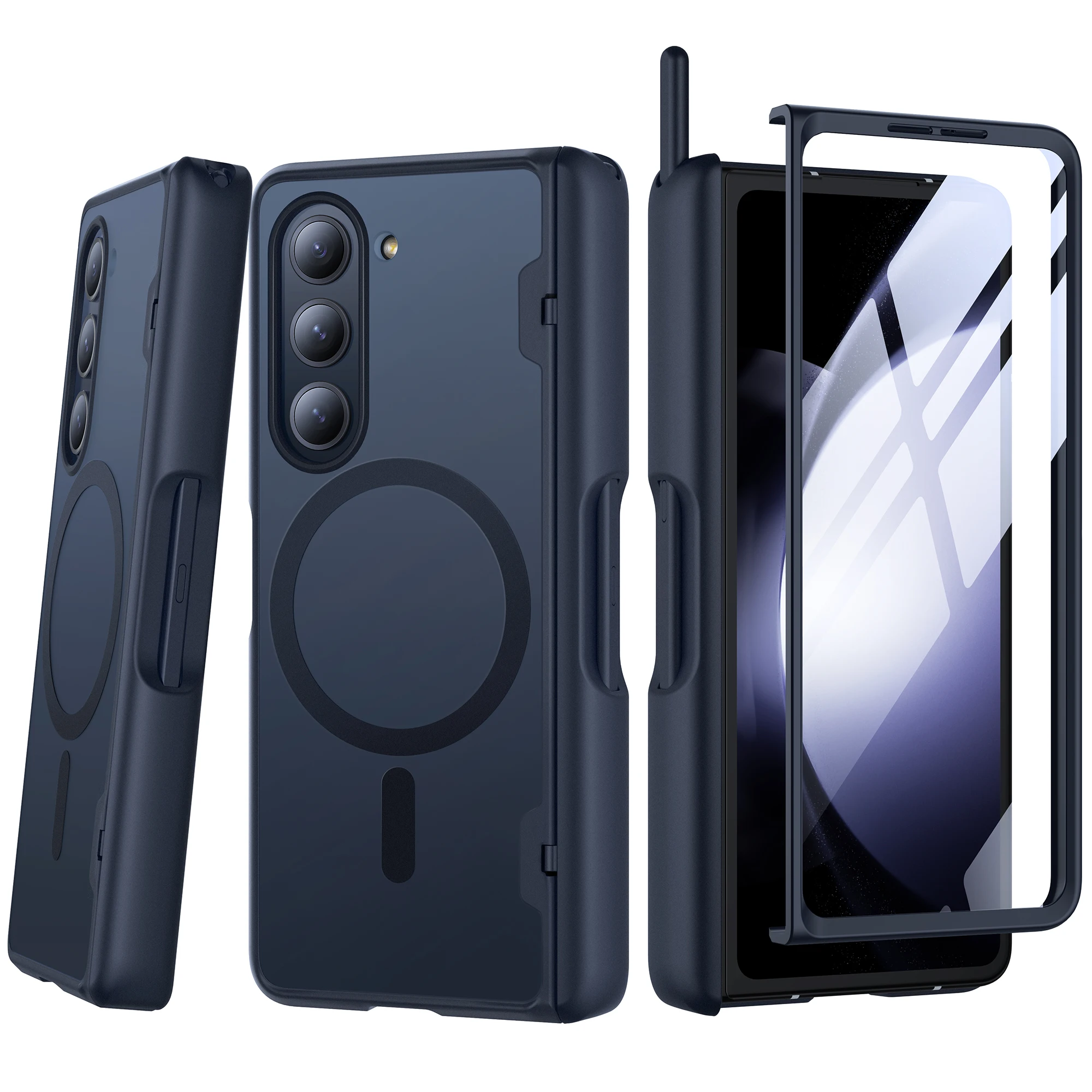 For Samsung Z Fold 5 Case Magnetic Hinge Coverage Protection Compatible with Magsafe Front Screen Protector Full Body Phone Case
For Samsung Z Fold 5 Case Magnetic Hinge Coverage Protection Compatible with Magsafe Front Screen Protector Full Body Phone Case