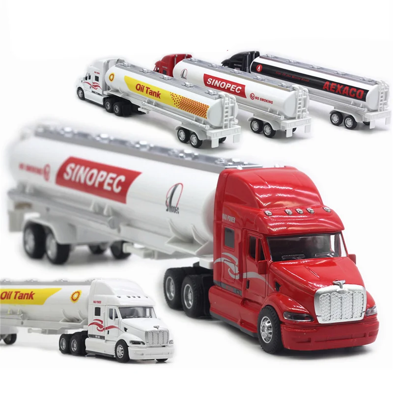 1:48 Scale Diecast Vehicle Model Toy Tractor Semi Trailer Fuel Tanker Truck Pull Back Miniature Replica With Sound & Light
1:48 Scale Diecast Vehicle Model Toy Tractor Semi Trailer Fuel Tanker Truck Pull Back Miniature Replica With Sound & Light