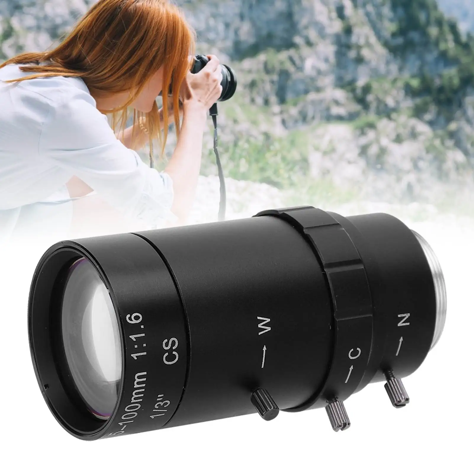 Manual Aperture Lens Manual Lens 1.3MP Zoom CCTV Lens CS Mount Manual Aperture 5‑100mm Aluminum Alloy for Security Camera
Manual Aperture Lens Manual Lens 1.3MP Zoom CCTV Lens CS Mount Manual Aperture 5‑100mm Aluminum Alloy for Security Camera