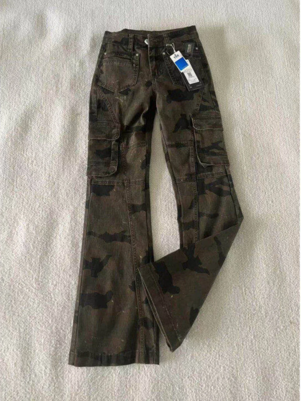 American High Street Retro Camouflage Men's Work Trousers Spring Autumn Cleanfit Flared Pants Slimming Casual Jeans
American High Street Retro Camouflage Men's Work Trousers Spring Autumn Cleanfit Flared Pants Slimming Casual Jeans