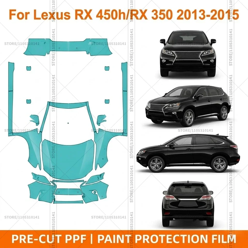 Pre-Cut Paint Protection Film PPF Transparent Bumper Protector Automotive Clear Bra Car Film For Lexus RX 450h-350 2013-2015
Pre-Cut Paint Protection Film PPF Transparent Bumper Protector Automotive Clear Bra Car Film For Lexus RX 450h-350 2013-2015