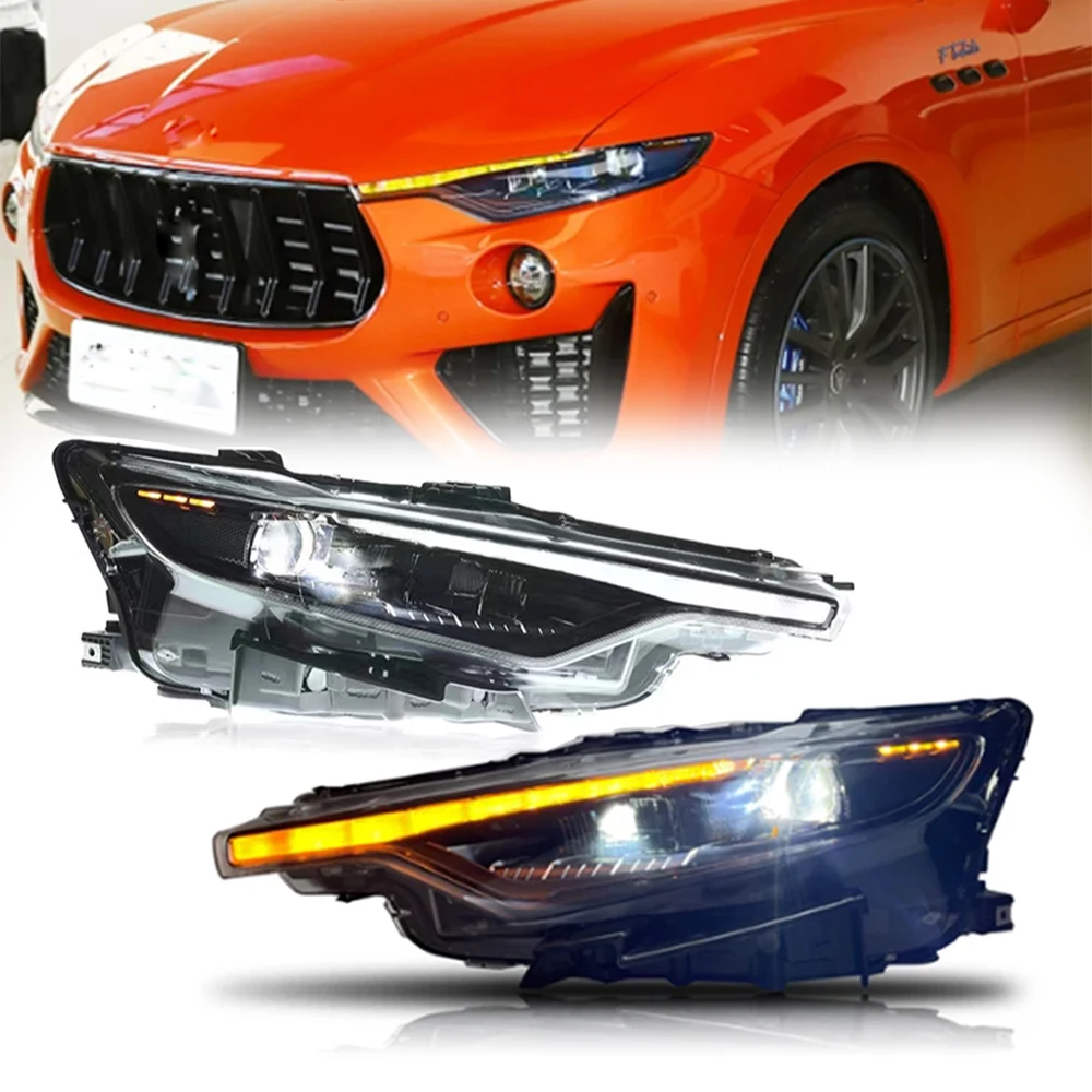 1Pair Headlight Assembly For Maserati Levante 2015-2022 Upgrade 2023 Style Waterproof LED Head Lamp DRL Turn Signal
1Pair Headlight Assembly For Maserati Levante 2015-2022 Upgrade 2023 Style Waterproof LED Head Lamp DRL Turn Signal