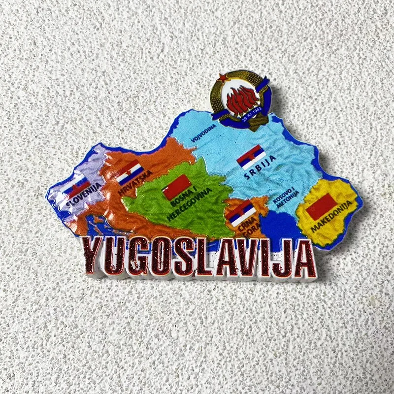 Yugoslavia Travel Souvenir Creative Map Style 3D Decoration3dHand-painted Fridge Magnets Gift
Yugoslavia Travel Souvenir Creative Map Style 3D Decoration3dHand-painted Fridge Magnets Gift