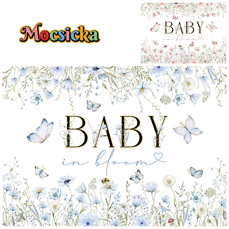 Mocsicka Baby Show Photography Background Butterfly Floral Backdrop Gender Reveal Cake Smash Photo Studio Banner Portrait
Mocsicka Baby Show Photography Background Butterfly Floral Backdrop Gender Reveal Cake Smash Photo Studio Banner Portrait