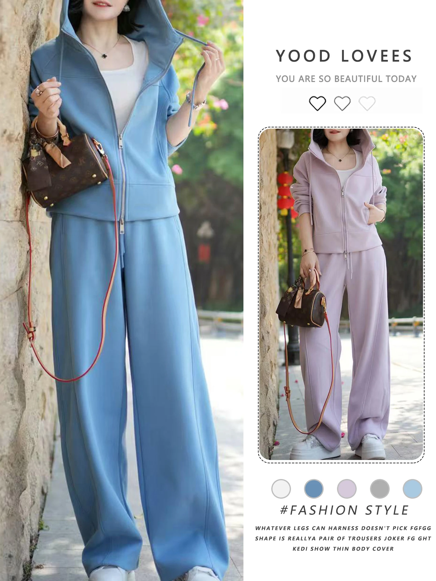 Spring Autumn 2026 Women's Casual Hooded Long Sleeve Jacket High Waist Wide Leg Pants Set Mid-Length Commute Style Two-Piece ...
Spring Autumn 2026 Women's Casual Hooded Long Sleeve Jacket High Waist Wide Leg Pants Set Mid-Length Commute Style Two-Piece ...