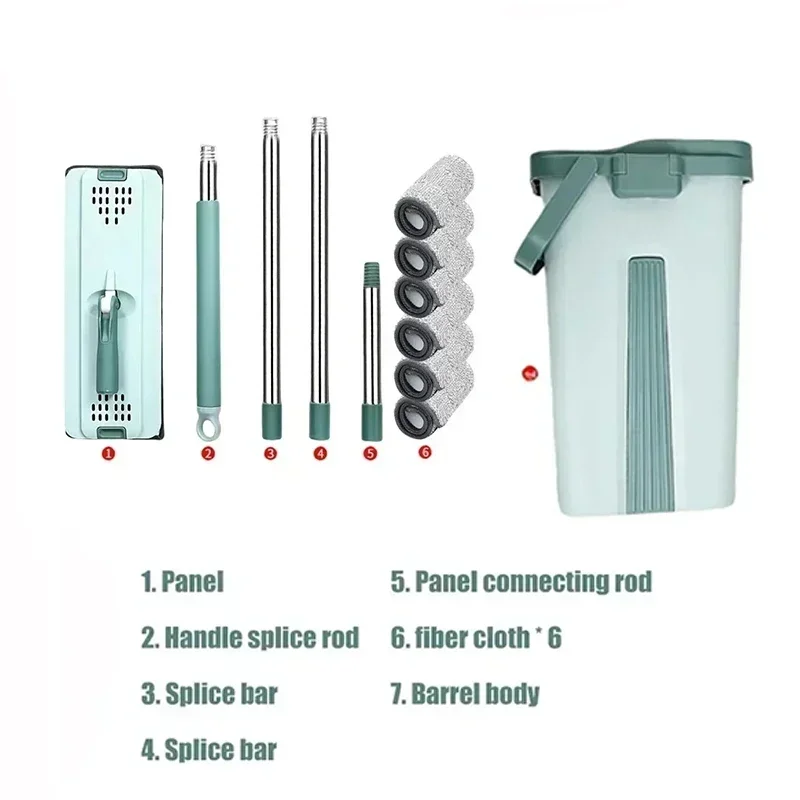 Flat Squeeze Mop with Bucket, Easy Wring, All-Purpose Floor Cleaning, Microfiber Pads, Wet or Dry,for Hardwood & Laminate Floors
Flat Squeeze Mop with Bucket, Easy Wring, All-Purpose Floor Cleaning, Microfiber Pads, Wet or Dry,for Hardwood & Laminate Floors