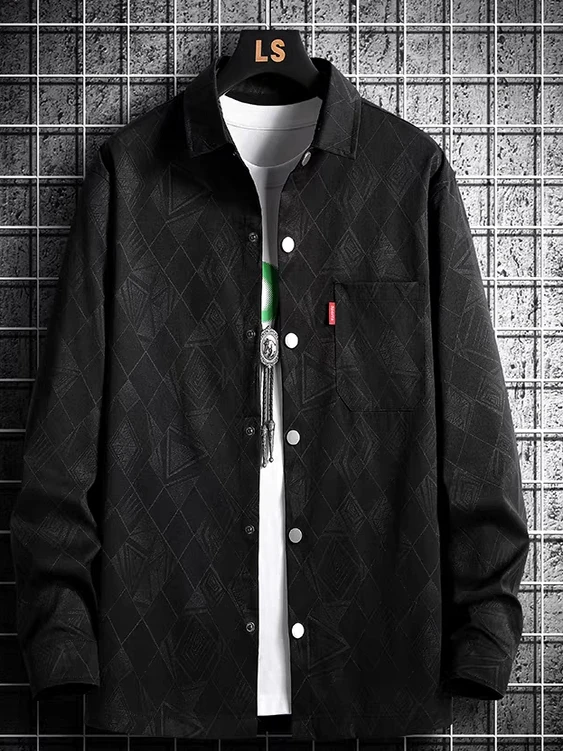 Мужская повседневная одежда Long Sve, свободная посадка, удобная верхняя одежда с модным принтом, весна-осень, модные большие размеры на пуговицах
Мужская повседневная одежда Long Sve, свободная посадка, удобная верхняя одежда с модным принтом, весна-осень, модные большие размеры на пуговицах