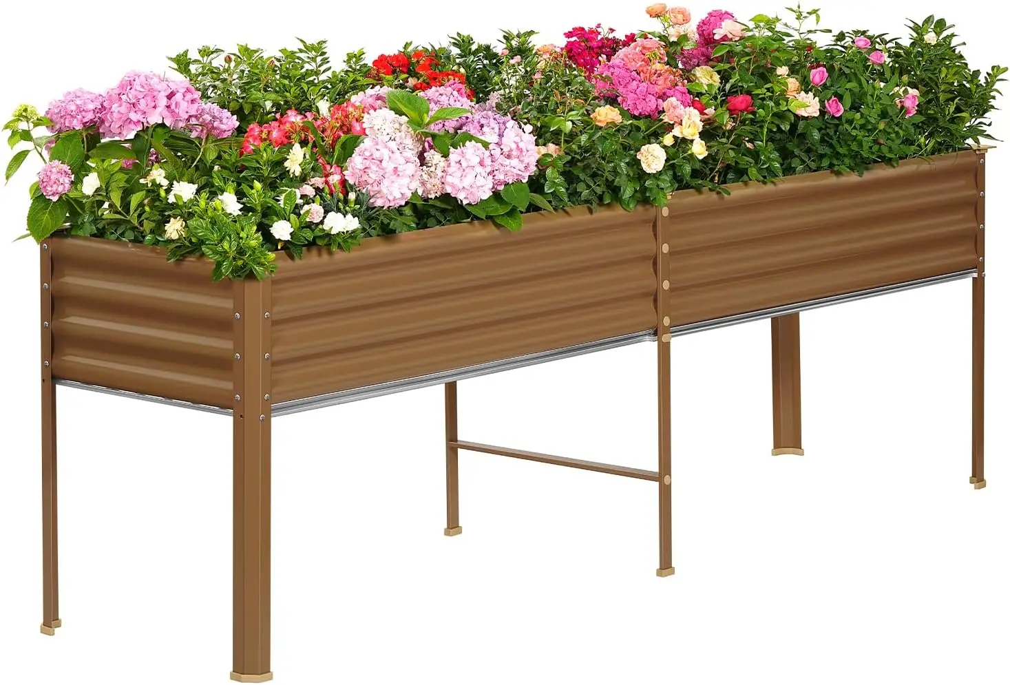 Land Guard Galvanized Raised Garden Bed with Legs, 96×24×32in Raised Garden Beds Outdoor with Drainage Holes, Planter Boxes Outd
Land Guard Galvanized Raised Garden Bed with Legs, 96×24×32in Raised Garden Beds Outdoor with Drainage Holes, Planter Boxes Outd