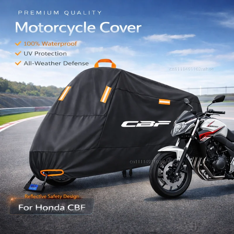 Чехол для мотоцикла Honda CBF125 CBF190R, водонепроницаемый, утолщенный, из полиэстера, с защитой от ультрафиолета, дождя, пыли и солнца, всепогодный чехол
Чехол для мотоцикла Honda CBF125 CBF190R, водонепроницаемый, утолщенный, из полиэстера, с защитой от ультрафиолета, дождя, пыли и солнца, всепогодный чехол