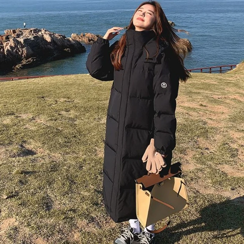 Women Korean Oversized Drop Shoulder Extra Long Hooded Black Puffer Coat Women Quilted Warm Winter Casual Outwears
Women Korean Oversized Drop Shoulder Extra Long Hooded Black Puffer Coat Women Quilted Warm Winter Casual Outwears