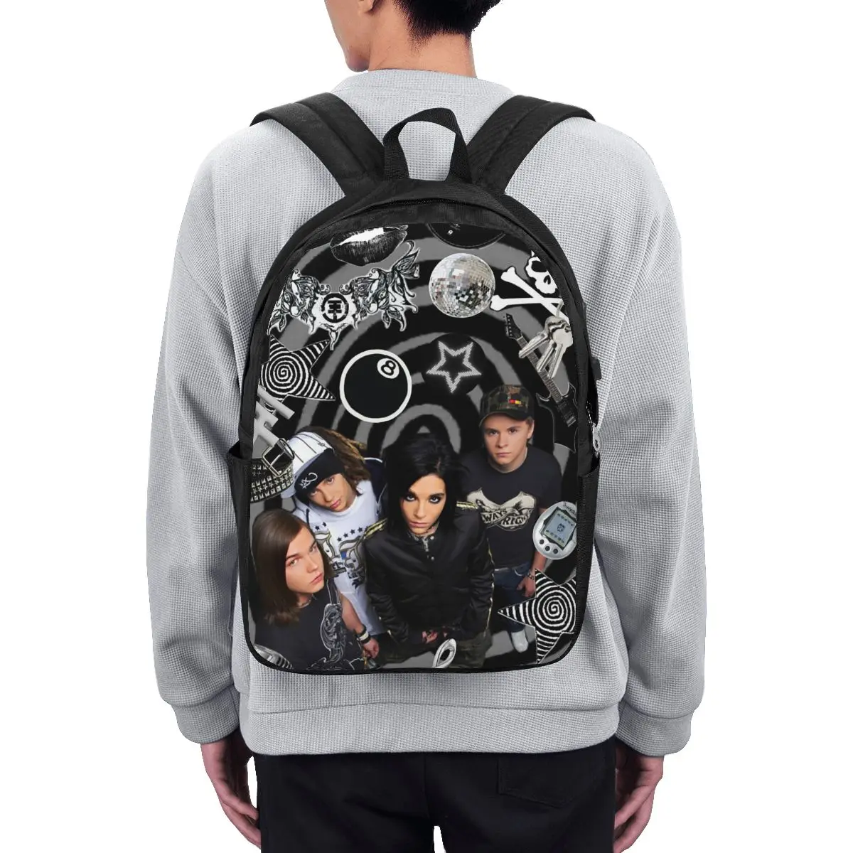 Tokio Hotel Emblem Backpack Travel Notebook Bag Computer College Student School Bag Laptop Shoulder Bags for Men Women
Tokio Hotel Emblem Backpack Travel Notebook Bag Computer College Student School Bag Laptop Shoulder Bags for Men Women