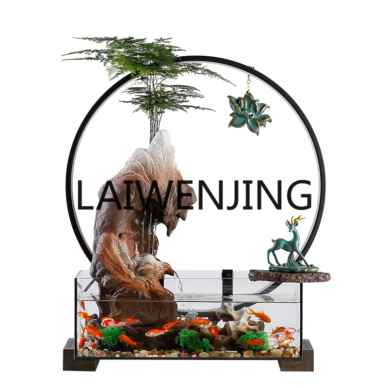 RWJ Water Fish Tank Circulating Water Landscape Feng Shui Fortune Desktop Home Decoration
RWJ Water Fish Tank Circulating Water Landscape Feng Shui Fortune Desktop Home Decoration