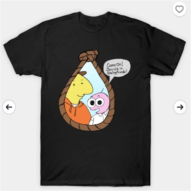 Smiling Friends Tee Merch T-shirts Cosplay Women Men Fashion Casual Crewneck Short Sleeve Streetwear T-shirt Gift
Smiling Friends Tee Merch T-shirts Cosplay Women Men Fashion Casual Crewneck Short Sleeve Streetwear T-shirt Gift