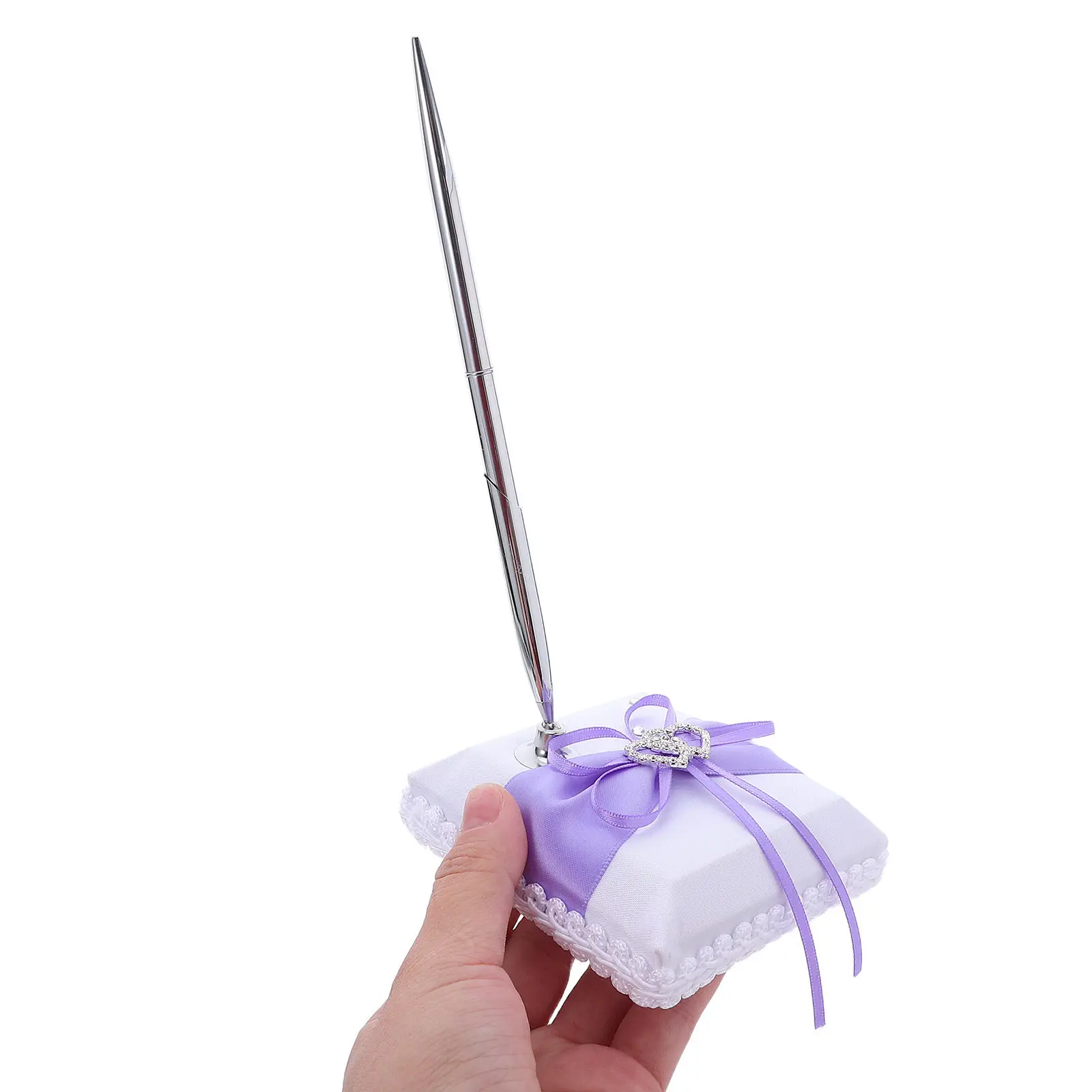1Set Romantic Heart-Shaped Wedding Guest Book Pen with Stand Ballpoint Signing Pen for Reception Ceremony Bridal Shower
1Set Romantic Heart-Shaped Wedding Guest Book Pen with Stand Ballpoint Signing Pen for Reception Ceremony Bridal Shower