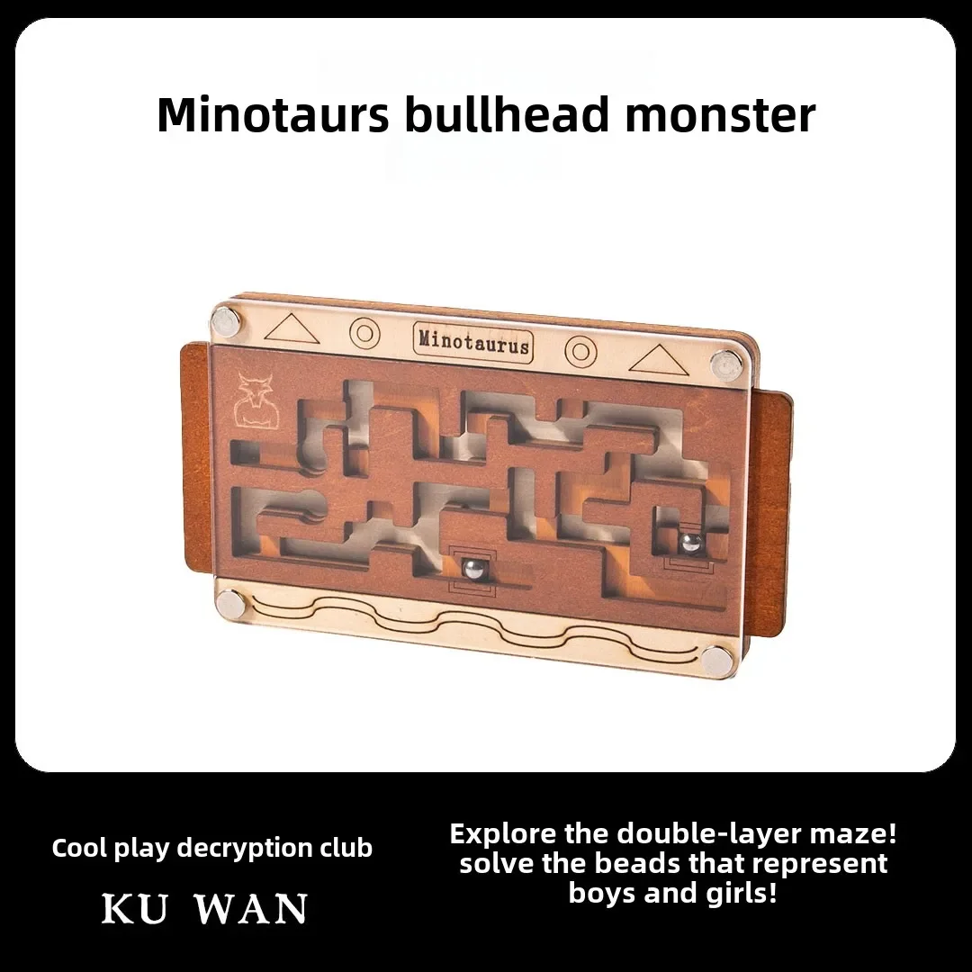 Adult double-layer maze toy walking beads to break through the level Minotaur Luban lock tenth-level brain burning high difficul
Adult double-layer maze toy walking beads to break through the level Minotaur Luban lock tenth-level brain burning high difficul