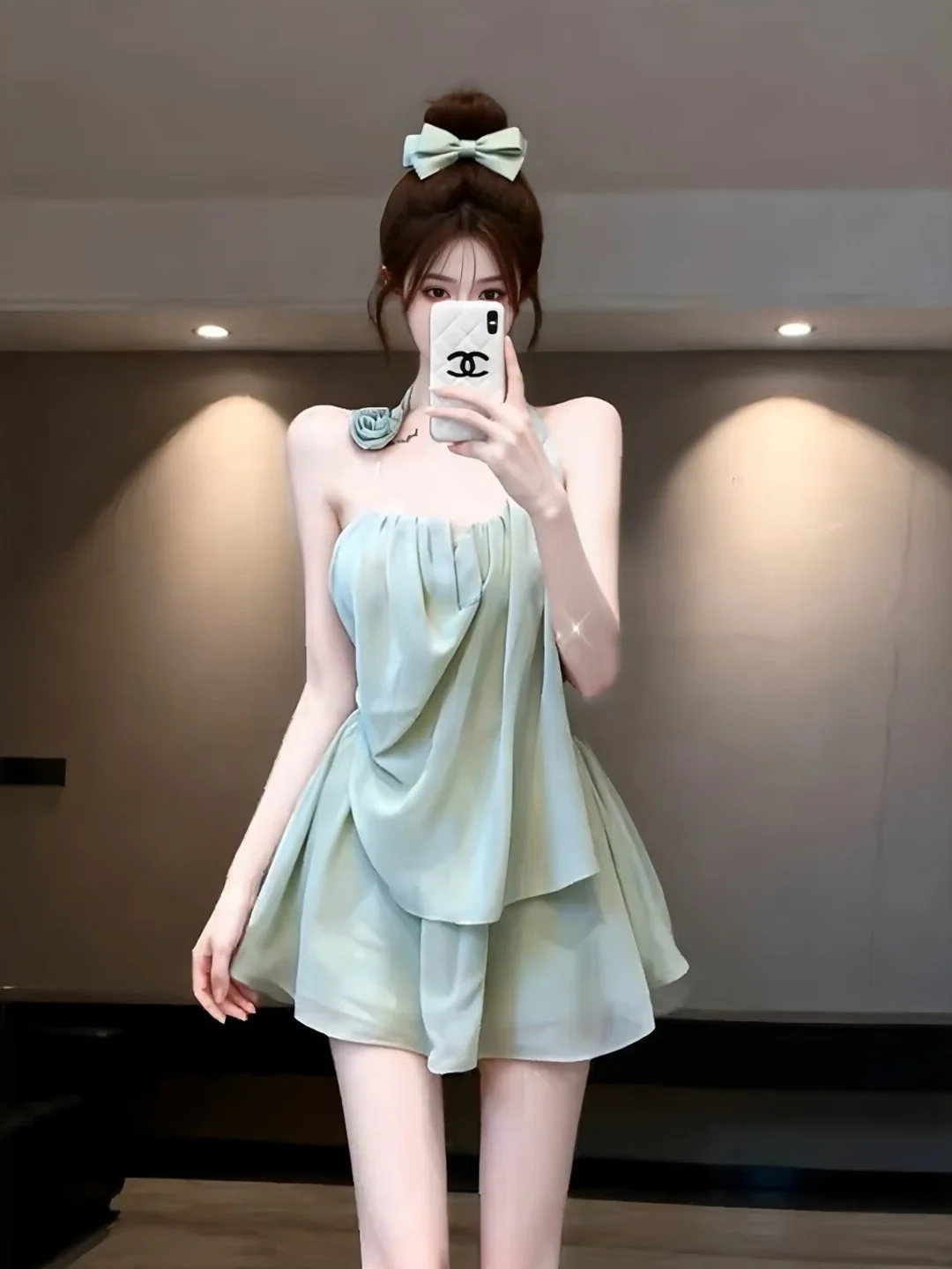 Handmade Pure Desire Summer Vacation Set Neck Hanging Strap Top Half Skirt Breathable Casual Style Floral Pattern High Waist
Handmade Pure Desire Summer Vacation Set Neck Hanging Strap Top Half Skirt Breathable Casual Style Floral Pattern High Waist