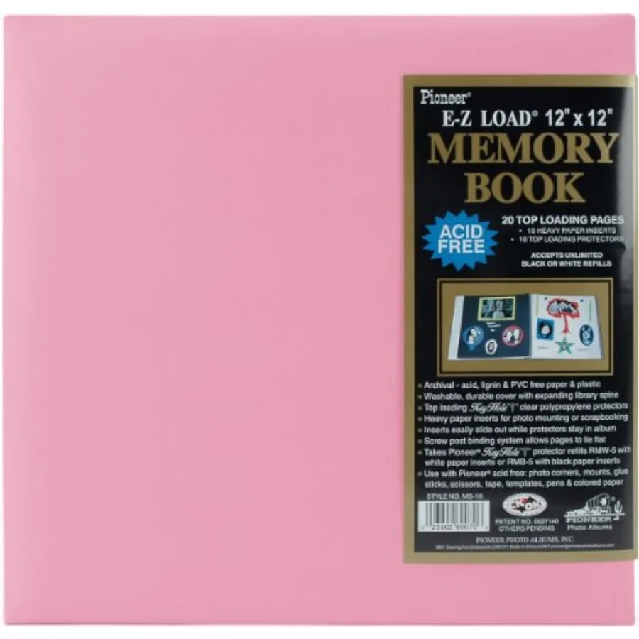 12 Inch by 12 Inch Pastel Leatherette Postbound Album, Light Pink
12 Inch by 12 Inch Pastel Leatherette Postbound Album, Light Pink