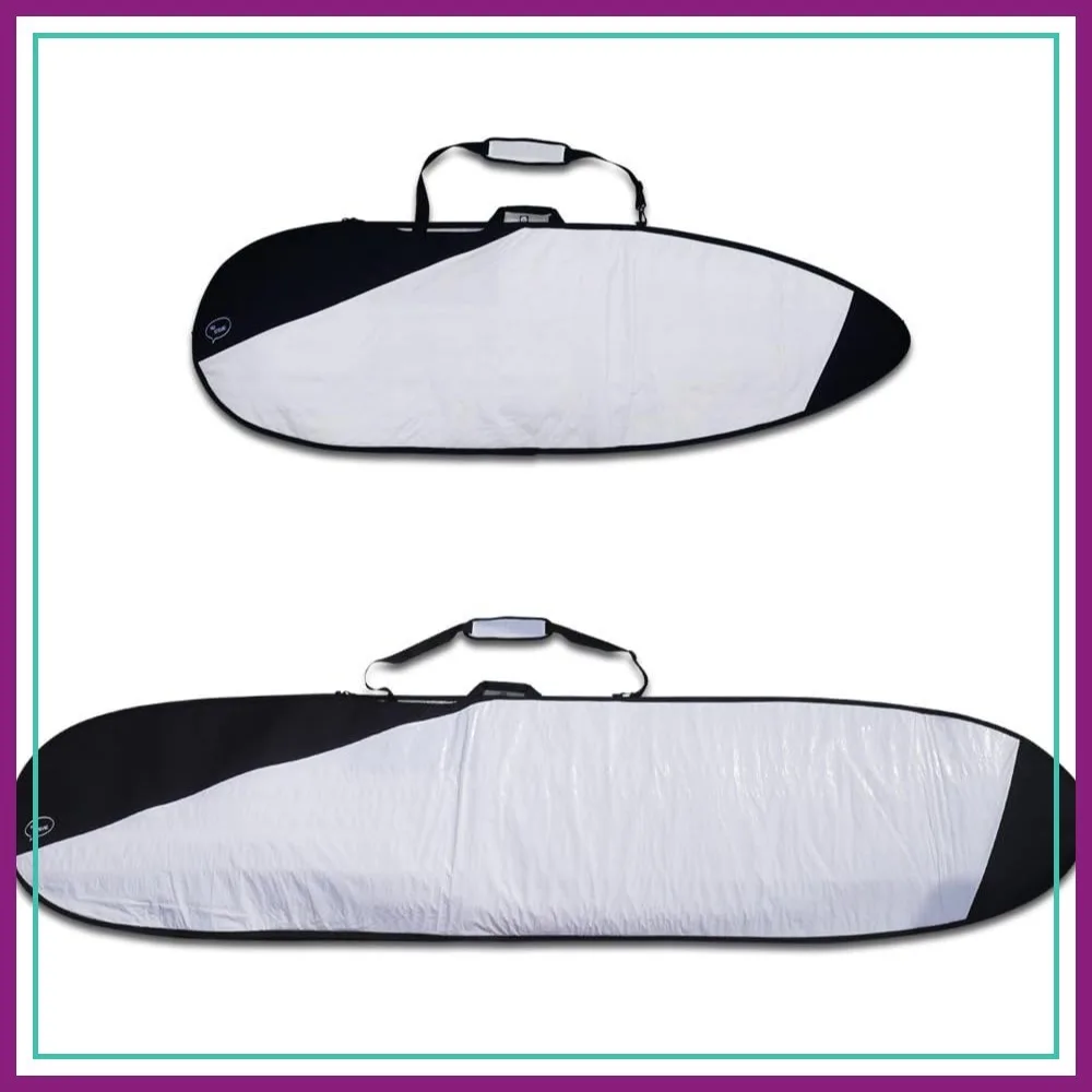 Surfboard Bag - Zippered Daybag - Fits All Shapes - Foam Padding & Durable Cover - Comfortable Shoulder Strap
Surfboard Bag - Zippered Daybag - Fits All Shapes - Foam Padding & Durable Cover - Comfortable Shoulder Strap