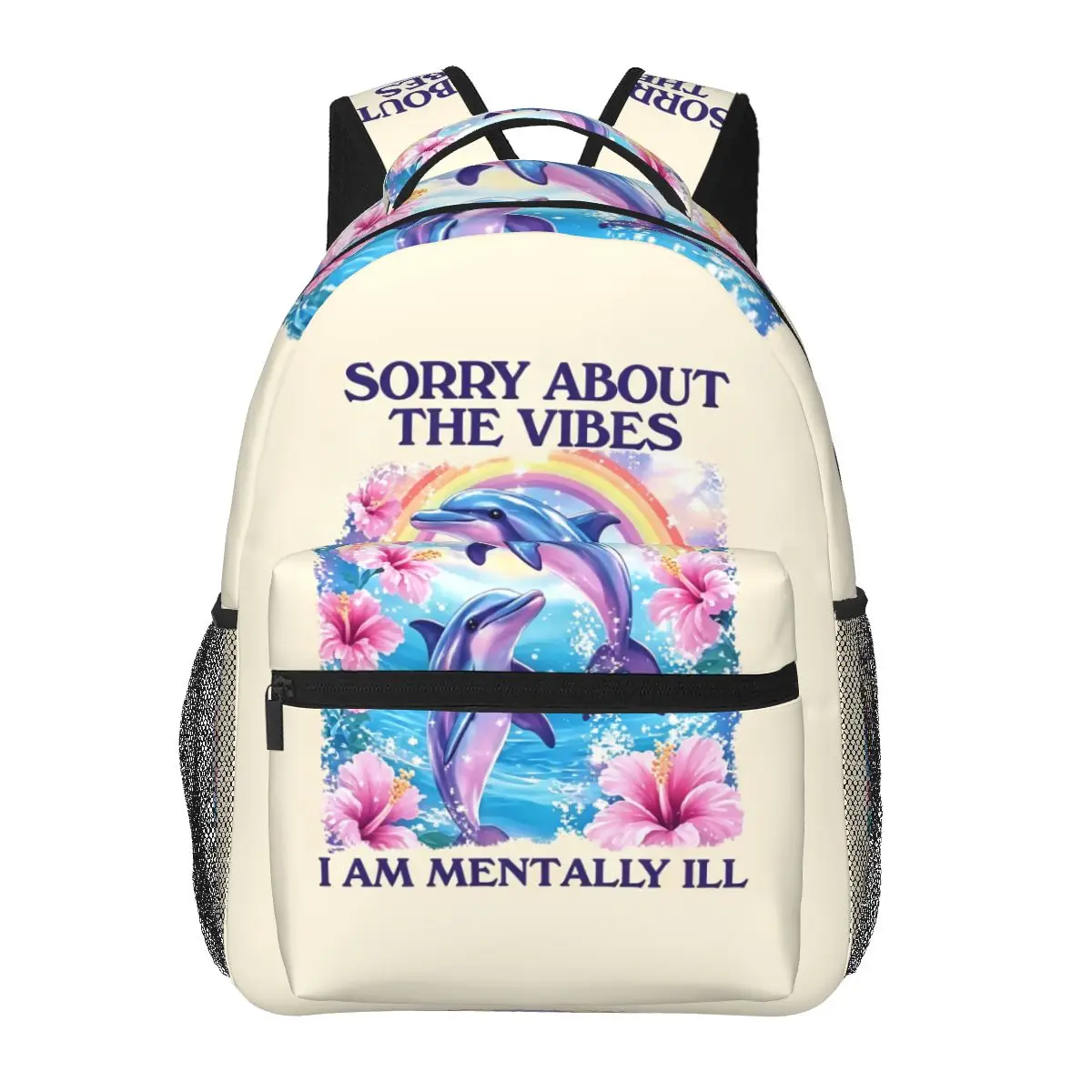 Sorry About The Vibes I Am Mentally Ill Student Backpack School Bag Hiking Daypack for Boys Girls Fashion Bookbag Shoulder Bags
Sorry About The Vibes I Am Mentally Ill Student Backpack School Bag Hiking Daypack for Boys Girls Fashion Bookbag Shoulder Bags