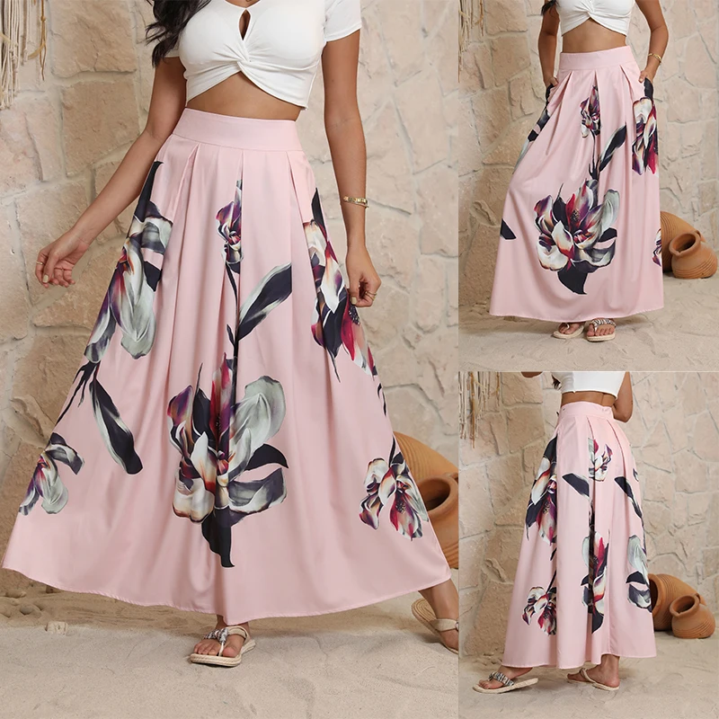 SkirtSkirt New Women's European and American Floral Loose Midi Skirt High Waist Party Holiday Beach Long Skirt Dress
SkirtSkirt New Women's European and American Floral Loose Midi Skirt High Waist Party Holiday Beach Long Skirt Dress