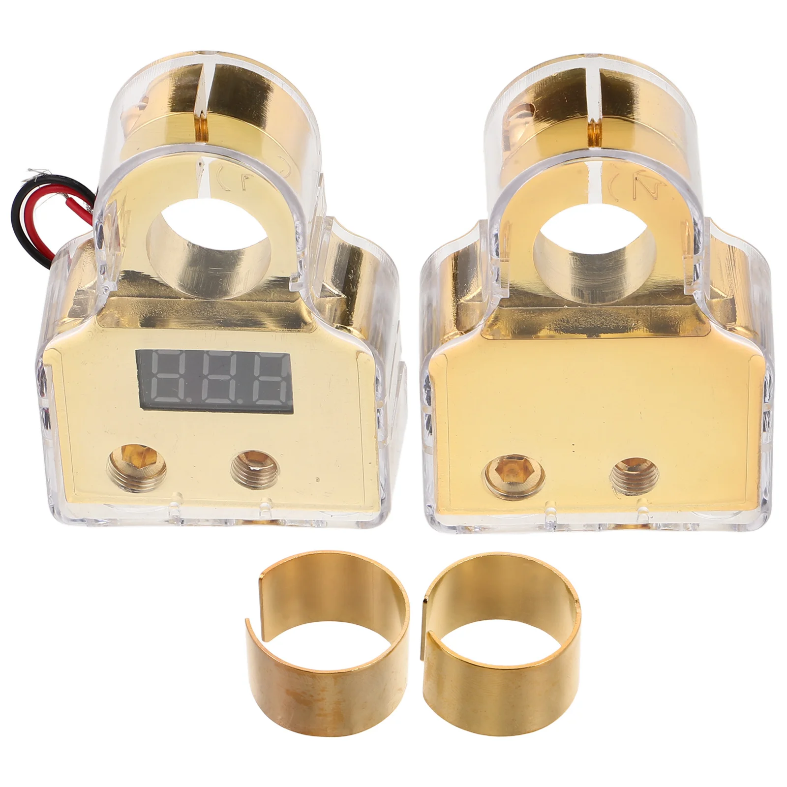 1Set Car Audio Terminal Clamp Replacement Positive Negative Connectors Clear Covers for Marine Boat Rv Truck Atv
1Set Car Audio Terminal Clamp Replacement Positive Negative Connectors Clear Covers for Marine Boat Rv Truck Atv