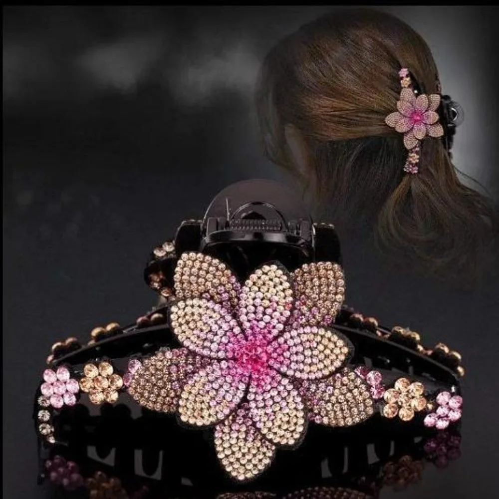 Fashion Headwear Flower Hair Claws Rhinestone Flower Korean Style Rhinestone Hairgrip Headpiece Ponytail Hair Clips Girls
Fashion Headwear Flower Hair Claws Rhinestone Flower Korean Style Rhinestone Hairgrip Headpiece Ponytail Hair Clips Girls