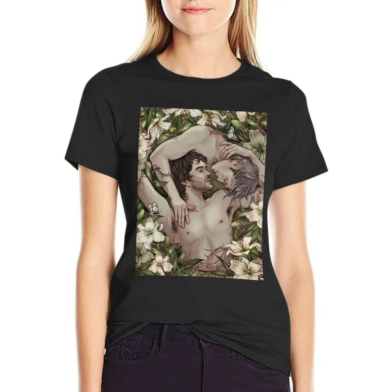 Lilies Garden T-Shirt oversized sports fans tees vintage graphic t-shirts for Women
Lilies Garden T-Shirt oversized sports fans tees vintage graphic t-shirts for Women