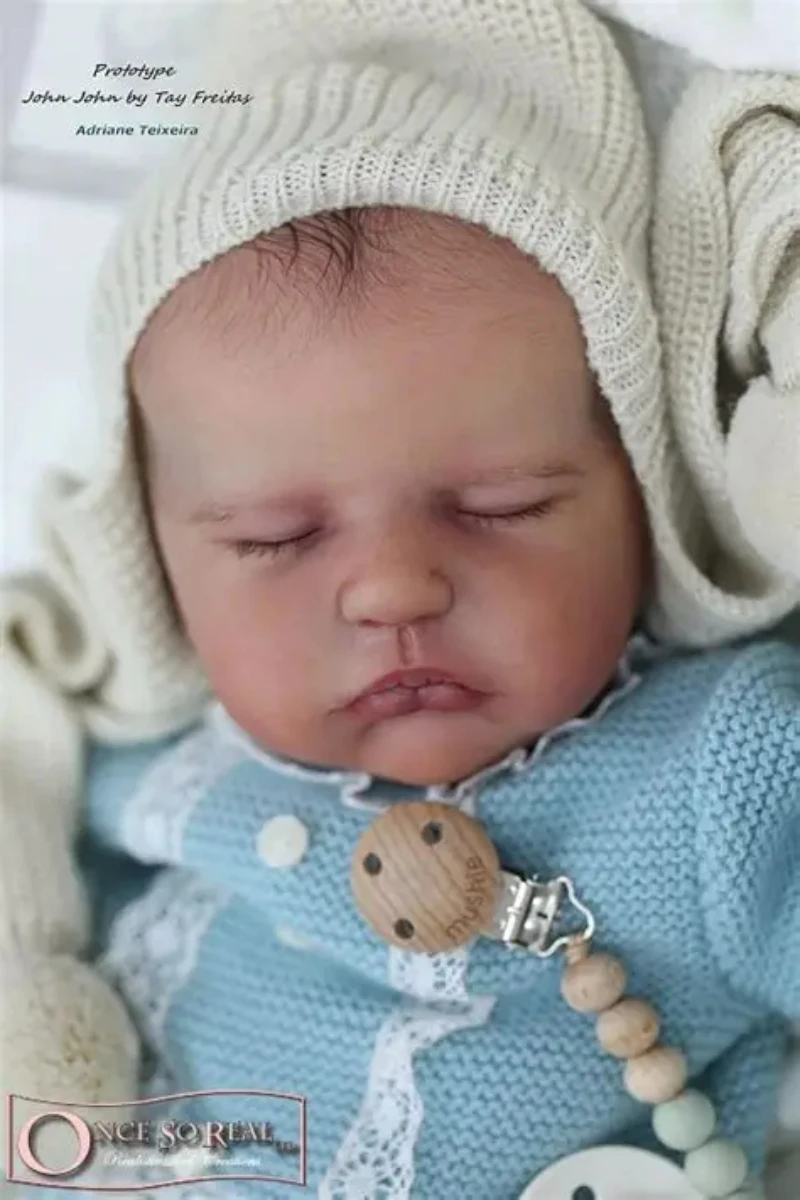 21inch Lifelike Unfinished John John Reborn Vinyl Doll Kit, Soft French Tone Vinyl Head and Limbs with Cloth Body Kit
21inch Lifelike Unfinished John John Reborn Vinyl Doll Kit, Soft French Tone Vinyl Head and Limbs with Cloth Body Kit