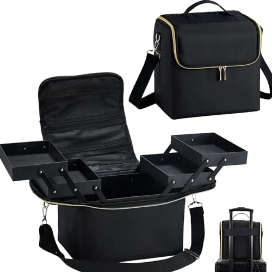 Yueieoun Travel Makeup Train Case, Big Makeup Bag Organizer Makeup Box, 4 Tier Professional Cosmetic Storage Cases for Nail Tec
Yueieoun Travel Makeup Train Case, Big Makeup Bag Organizer Makeup Box, 4 Tier Professional Cosmetic Storage Cases for Nail Tec