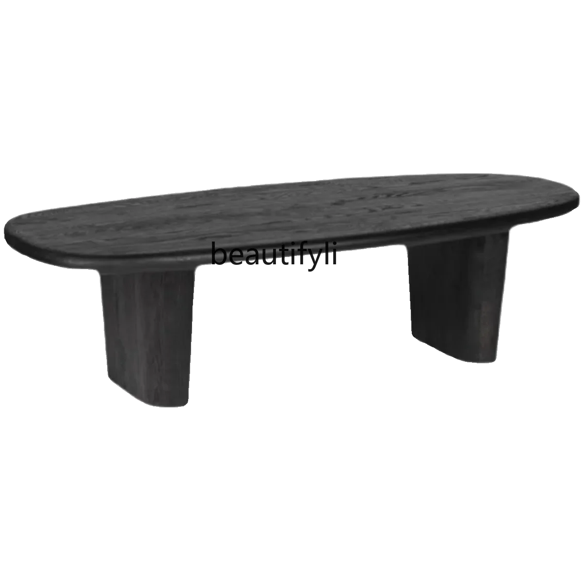 xz1Solid wood coffee table, small apartment wabi-sabi wind oval low table B & B black high-end living room tea table
xz1Solid wood coffee table, small apartment wabi-sabi wind oval low table B & B black high-end living room tea table