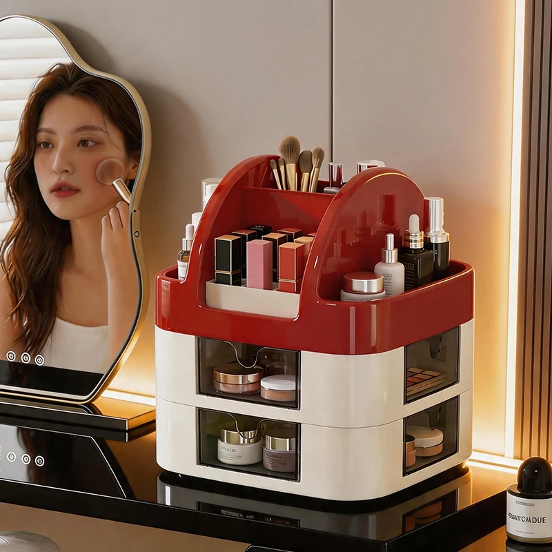 Rotatable Makeup and Jewelry Box Organizer Cosmetic Storage Box, Multi-layer Skincare Product Storage Drawer Box
Rotatable Makeup and Jewelry Box Organizer Cosmetic Storage Box, Multi-layer Skincare Product Storage Drawer Box