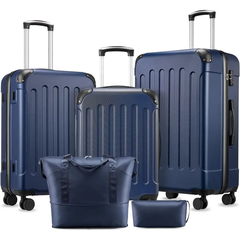 5-Piece Hardside Luggage Set with Wheels, TSA Lock, Blue
5-Piece Hardside Luggage Set with Wheels, TSA Lock, Blue