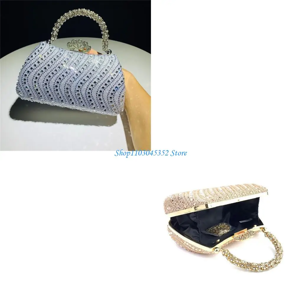 Fashionable Evening Bag Rhinestones Embellished Shoulder Bags Party Purse Handbag for Women Attending Special Occasion
Fashionable Evening Bag Rhinestones Embellished Shoulder Bags Party Purse Handbag for Women Attending Special Occasion