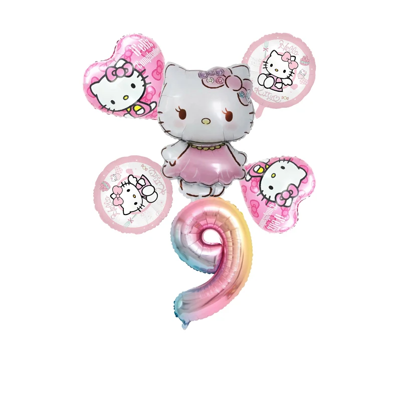 *Pink Hello Kitty Foil Balloon Set, Color-Changing Numbers, Girls' Birthday Party Decoration, KT Cat Helium Inflatable Balloons,
*Pink Hello Kitty Foil Balloon Set, Color-Changing Numbers, Girls' Birthday Party Decoration, KT Cat Helium Inflatable Balloons,
