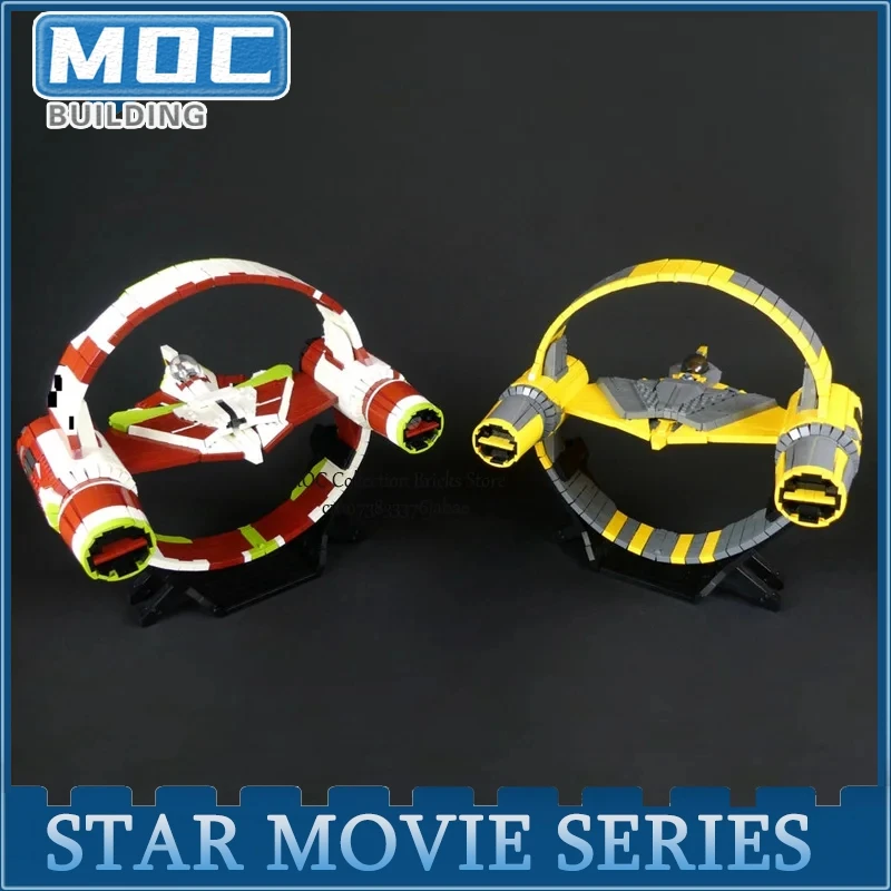 Movie Scene MOC Building Blocks Ring with Starfighter On Stand Technology Bricks Transport Creative Educational Toys Xmas Gifts
Movie Scene MOC Building Blocks Ring with Starfighter On Stand Technology Bricks Transport Creative Educational Toys Xmas Gifts
