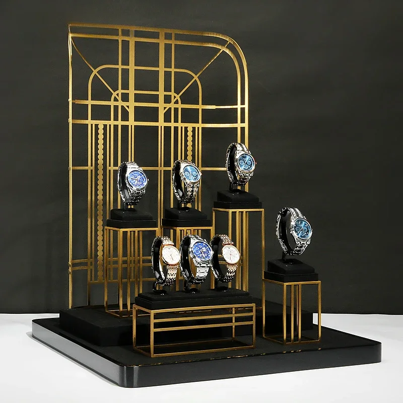 Watch display stand new high-end black watch window props watch stand watch stand support watch shelf
Watch display stand new high-end black watch window props watch stand watch stand support watch shelf