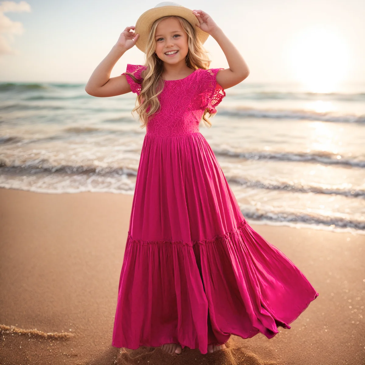Summer Girls Lace Dresses Kids Flower Girl Wedding Princess Party Dress Vestidos Costume Children Clothing For 4-14Years
Summer Girls Lace Dresses Kids Flower Girl Wedding Princess Party Dress Vestidos Costume Children Clothing For 4-14Years