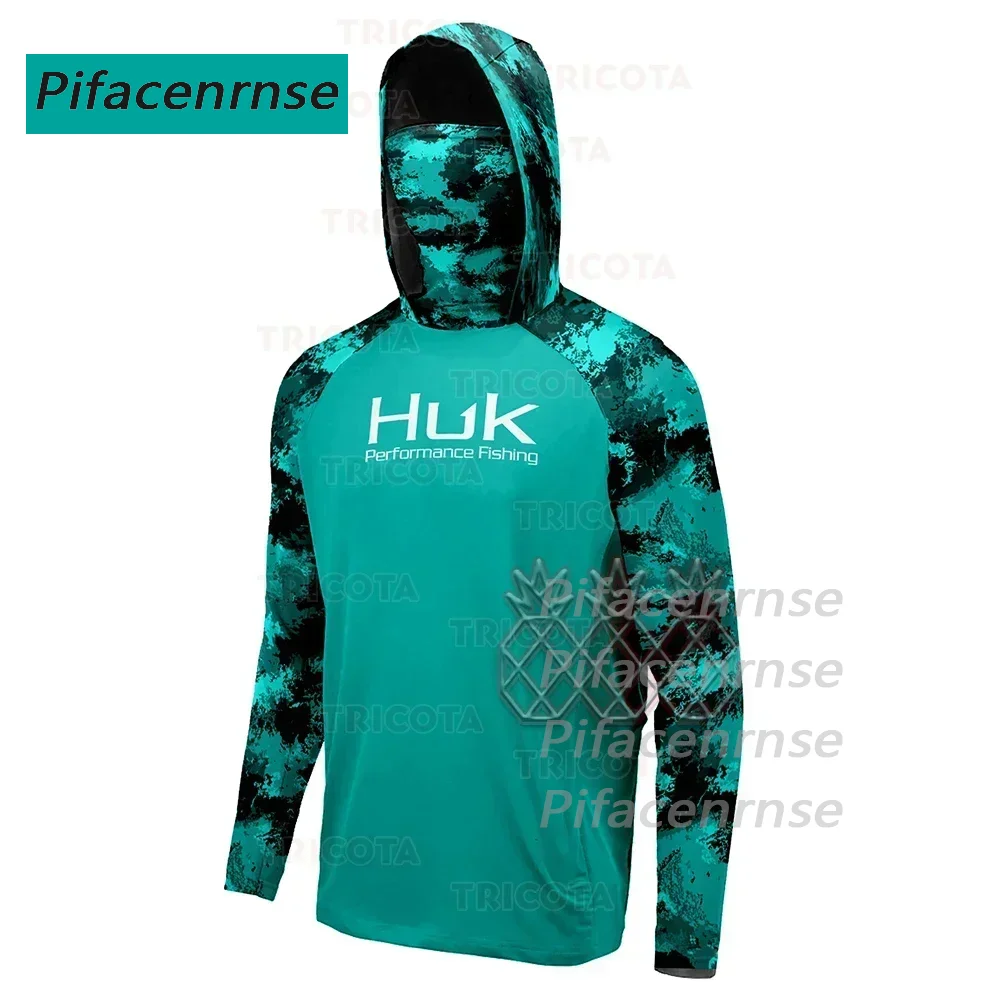 HUK UPF 50+ Long Sleeve Hooded Face Cover Fishing Shirts Quick Dry Sweatshirts Breathable UV Protection Men Fishing Jerseys
HUK UPF 50+ Long Sleeve Hooded Face Cover Fishing Shirts Quick Dry Sweatshirts Breathable UV Protection Men Fishing Jerseys