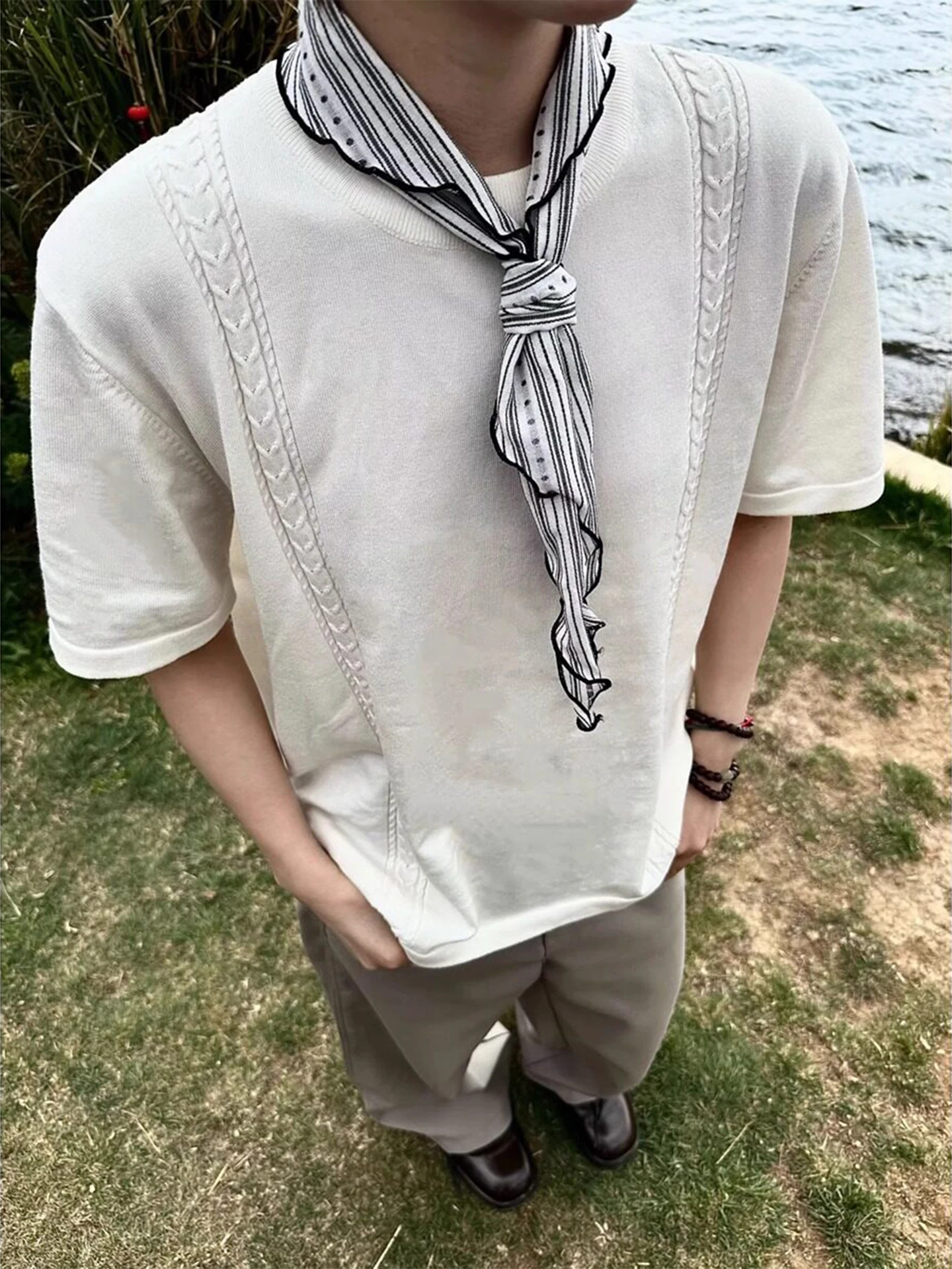 Lcelan Ice Cool Knitted Short Sleeve Men's Summer Vintage American Style Ice Silk T-Shirt Loose Fit Youth Fashion
Lcelan Ice Cool Knitted Short Sleeve Men's Summer Vintage American Style Ice Silk T-Shirt Loose Fit Youth Fashion
