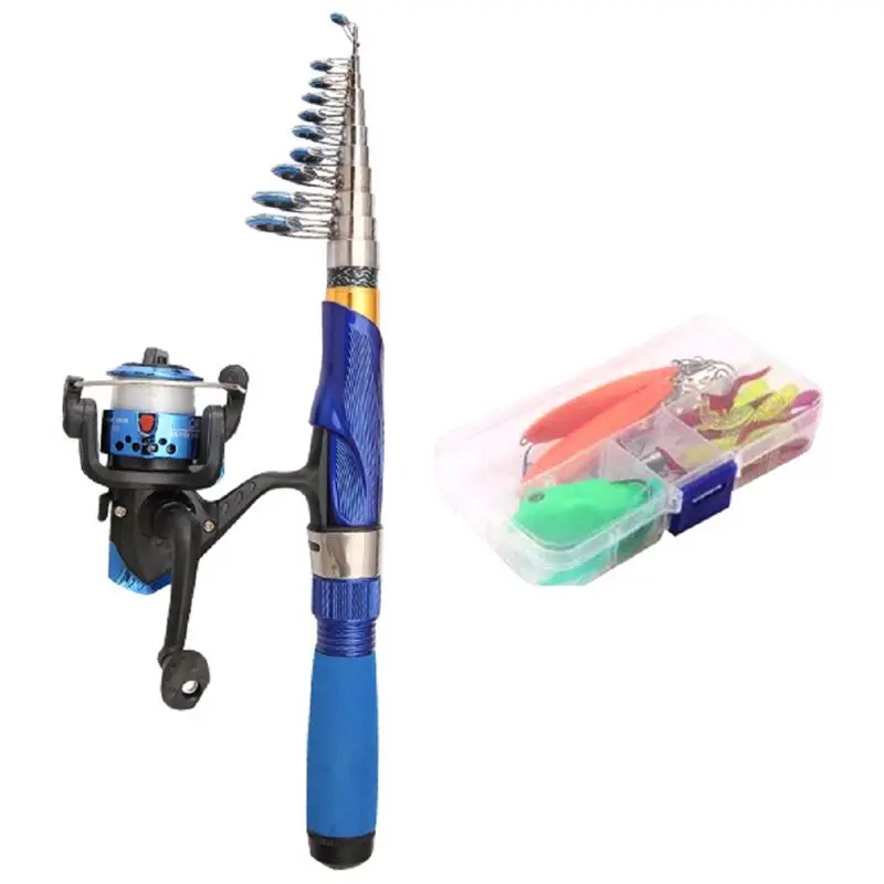 A79E-Portable Telescopic Small Short Fishing Rod And Reel Combos, Shrink Fishing Pole With Bag Line Hook Bait
A79E-Portable Telescopic Small Short Fishing Rod And Reel Combos, Shrink Fishing Pole With Bag Line Hook Bait