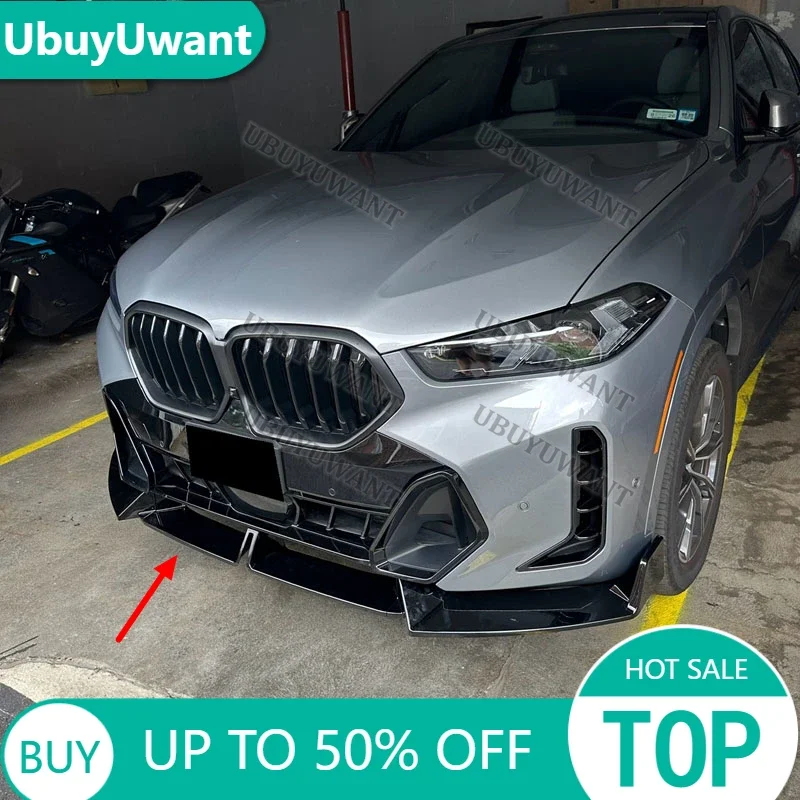 3x For BMW X6 G06 LCI M Sport 2023 2024 2025 ABS Car Front Spoiler Stable Car Front Bumper Lip Anti Scratch Decorative Kit
3x For BMW X6 G06 LCI M Sport 2023 2024 2025 ABS Car Front Spoiler Stable Car Front Bumper Lip Anti Scratch Decorative Kit